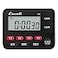 Escali MultiTask Four Event Digital Kitchen Timer with Clock Mode Magnetic Back Overtime Counter