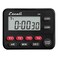 Escali MultiTask Four Event Digital Kitchen Timer with Clock Mode Magnetic Back Overtime Counter
