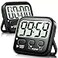 Antonki 2 Pack Digital Timer for Kids Magnetic Countdown Kitchen Timers for Cooking Egg Classroom Teacher Exercise Study Oven Battery Included