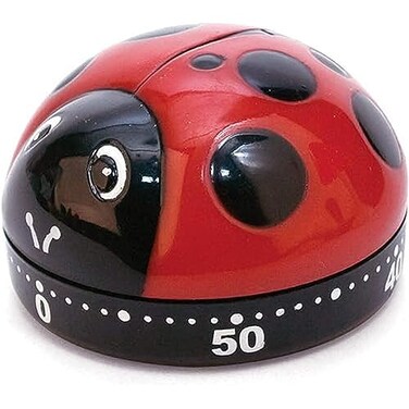 Kikkerland Ladybug Kitchen Timer Red KT21A 57 x 57 x 44 cm