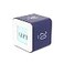 mooas Multi Cube TimerRotating Flip Clock Timer Violet Simple Operation Digital Clock ADHD Block Time Timers Management for Kids Desk Kitchen Study Classroom Cube 5102030 min Setting