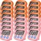 Weewooday 24 Pcs Digital Kitchen Timer Magnetic Timer Bulk OnOff Switch Minute Second Count up Countdown Loud Alarm for Exercise Cook Baking PinkOrange