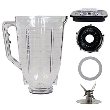 Univen 5 Cup Break Resistant Plastic Square Complete Blender Jar Fits Oster