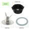 Gnicaela for Oster Blender Replacement Parts Kit Ice Crusher Blade with Jar Base Cap Coupling Stud Slinger Pin 4 Rubber O Ring Sealing Gaskets