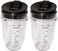 Blendin 18 Ounce Small Cup Jar with Sip N Seal Lids Replacement Cup Compatible with Nutri Ninja AutoiQ 1000w Series and Duo Blenders Premium Blender Cups Replacement 2 Pack