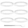 PODCAY 6 PCS Rubber Gaskets 10cm Sealing Gaskets White ORing Replacement Parts for Ninja Blender BL480 BL680 BL910 CT680