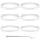 PODCAY 6 PCS Rubber Gaskets 10cm Sealing Gaskets White ORing Replacement Parts for Ninja Blender BL480 BL680 BL910 CT680