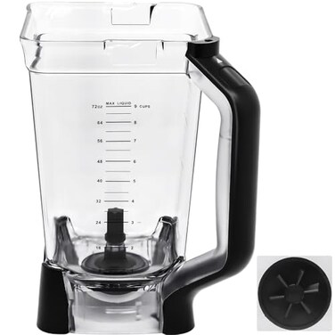 WARDFYT Replacement Pitcher 72 oz XL Compatible with Ninja Blender New Model BL610 72oz Crushing Pitchers Replacement for Ninja BL710WM BL710WMC CO610B CO650B CT610