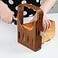 eMorevalue Bread Slicers Guide for Homemade Bread Adjustable Foldable Hand Loaf Cakes Cutter Folding Bagel Toast Slicing Machine Sandwich Maker with 4 Slice Thicknesses