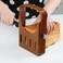 eMorevalue Bread Slicers Guide for Homemade Bread Adjustable Foldable Hand Loaf Cakes Cutter Folding Bagel Toast Slicing Machine Sandwich Maker with 4 Slice Thicknesses