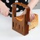 eMorevalue Bread Slicers Guide for Homemade Bread Adjustable Foldable Hand Loaf Cakes Cutter Folding Bagel Toast Slicing Machine Sandwich Maker with 4 Slice Thicknesses