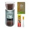 Capresso 57505 Infinity Plus Conical Burr Grinder Bundle with Large Bean Container Stainless Steel Includes Cleaning Tablets and Dusting Brush 3 Items