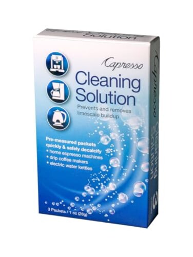 Capresso 64013 Cleaning Solution 3 packets 1 oz 28g Packaging may varyBlueSmall