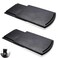 HOSKO 2 Pack Sliding Coffee Maker Tray 12 Countertop Appliance Caddy Slider for Blender Toaster under Carbinet Black ABS Rolling Out Tray