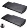 HOSKO 2 Pack Sliding Coffee Maker Tray 12 Countertop Appliance Caddy Slider for Blender Toaster under Carbinet Black ABS Rolling Out Tray