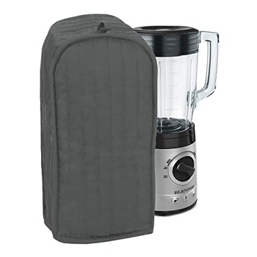 Ritz RITZ Polyester Cotton Quilted Blender Appliance Cover Dust and Fingerprint Protection Machine Washable Graphite Grey