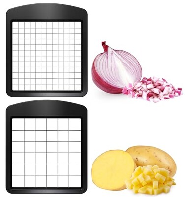 fullstar Fullstar Blade Replacement Set Only Compatible with Select Fullstar Vegetable Chopper Models 2pc Insert Set for Large Dice Potatoes Apples Small Dice Onions Tomatoes 39 x 44 inches