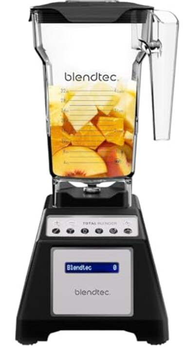 Blendtec Total Classic Original Blender and 75 oz FourSide Blender Jar Kitchen Blender Bundle Black