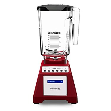 Blendtec Total Classic Original Blender WildSide Jar 90 oz ProfessionalGrade Power 6 Preprogrammed Cycles 10speeds Red