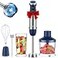 KOIOS 5in1 Hand Immersion Blender 12 Speed Adjustable Emulsifier Handheld Blender 1000W Copper Motor Stainless Steel Blade Hand Mixer with attachments Blue