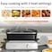 AUTUCU Slow Cooker 10Quart PFOAFree Ceramic Coating Oven Safe to 450F Keep Warm Function for Large Family Gatherings Includes Silicone Spoon