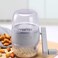 TEQIN Nut Chopper Grinder Manual Nut Grinder Multifunctional Dried Fruit Crusher Peanut Masher Nut Chopper Peanut Grinding Device for All Nuts Walnut Pecan Gray