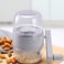 TEQIN Nut Chopper Grinder Manual Nut Grinder Multifunctional Dried Fruit Crusher Peanut Masher Nut Chopper Peanut Grinding Device for All Nuts Walnut Pecan Gray