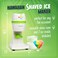 Nostalgia Electric Hawaiian TableTop Snow Cone Maker Shaved Ice Machine Includes 1 Reusable Plastic Cup and Ice Molds WhiteGreen