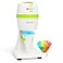 Nostalgia Electric Hawaiian TableTop Snow Cone Maker Shaved Ice Machine Includes 1 Reusable Plastic Cup and Ice Molds WhiteGreen