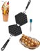 AeKeatDa Egg Waffle Maker Cake Maker with Silicone Brush for Home kitchen DIYBakeware and etcDIY Bubble Waffle MakerNonStick