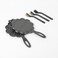 HAWOK Cast Iron Heart Shaped Waffle Maker