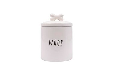 Creative Co-Op Creative CoOp Woof Jar with Bone Handle on Lid