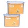 LocknLock Pack of 2 LOCK LOCK Airtight Rectangular Tall Food Storage Container 13187oz 1648cup