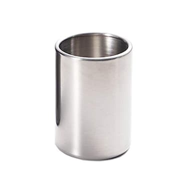 lasenersm 1 Piece Stainless Steel Fruit Fork Jar Holder Kitchen Utensil Coffee Spoon Holder Cup SilverTone