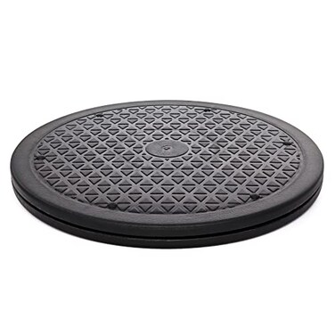 RamPro 5 Pack 10 Inch Lazy Susan Turntable Organizer Non Skid Large Lazy Susan Turntable for Cabinet Computer or Laptop Plastic Turn Table Black by