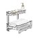 Household Essentials Matte Black PowderCoated Steel Undersink PullOut Organizer with Plastic Accents
