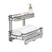 Household Essentials Matte Black PowderCoated Steel Undersink PullOut Organizer with Plastic Accents