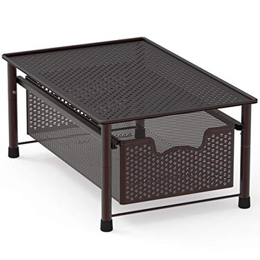 Simple Houseware Stackable Cabinet Basket Drawer Organizer Bronze