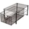 Deco Brothers Stackable Pull Out Cabinet Sliding Basket with Dividers Large Bronze