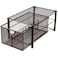 Deco Brothers Stackable Pull Out Cabinet Sliding Basket with Dividers Large Bronze