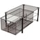 Deco Brothers Stackable Pull Out Cabinet Sliding Basket with Dividers Large Bronze