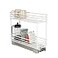 Household Essentials White Steel TwoTier SlideOut Organizer with Plastic Liners