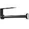 theaoo Under Cabinet Paper Towel Holder for Kitchen Easy OneHanded Tear Quick Release Knob for Easy Roll Loading WallMounted Dispenser SelfAdhesive or Drill Mounting Black Stainless Steel