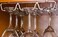 Deco Brothers Under Cabinet Wine Glass Rack 3 Rail Stemware Holder Chrome