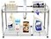 Deco Brothers Under Sink 2 Tier Expandable Shelf Organizer Gray