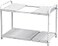 Deco Brothers Under Sink 2 Tier Expandable Shelf Organizer White