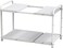 Deco Brothers Under Sink 2 Tier Expandable Shelf Organizer White