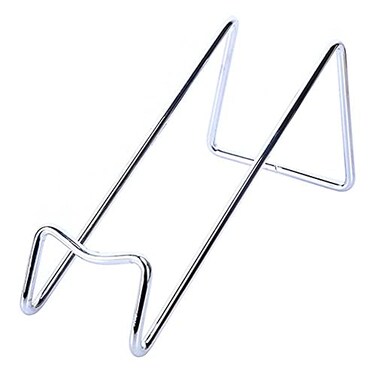 Teensery Metal Wine Rack Tabletop Single Wine Bottle Holder Wine Display Stand Silver 1 Piece
