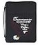 Dicksons Black Bald Eagle Embroidered Polyester Bible Cover Case with Handle XLarge