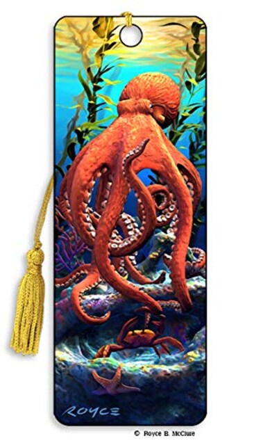 Artgame 3D Royce Bookmarks by TOP Designs Big Bad Octopus